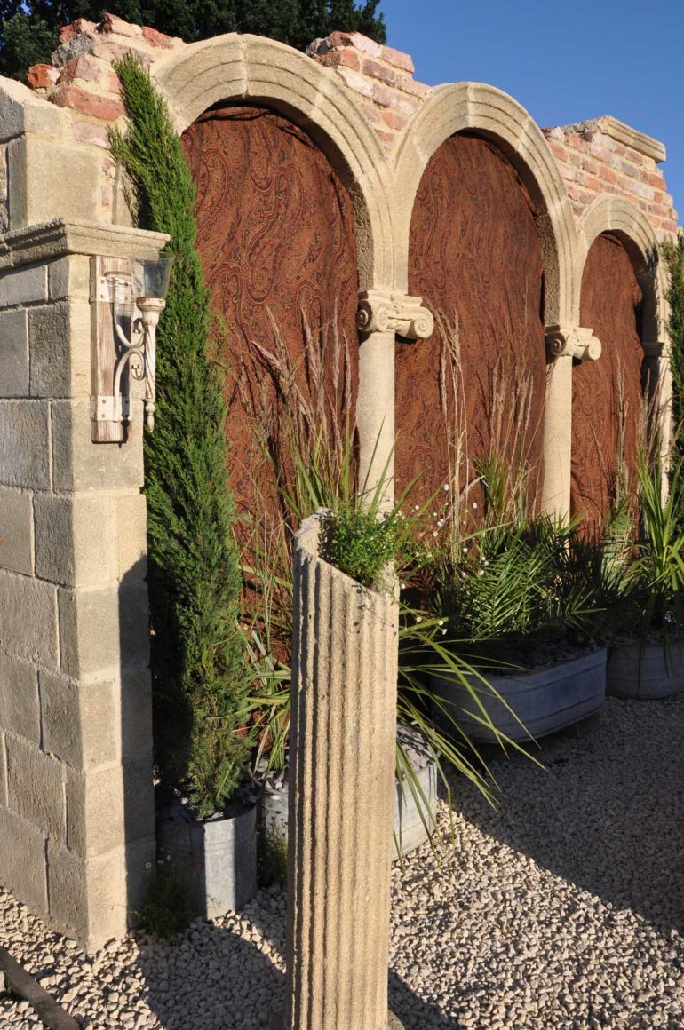 Arched Colonnades Garden Colonnade Designs Redwood Stone