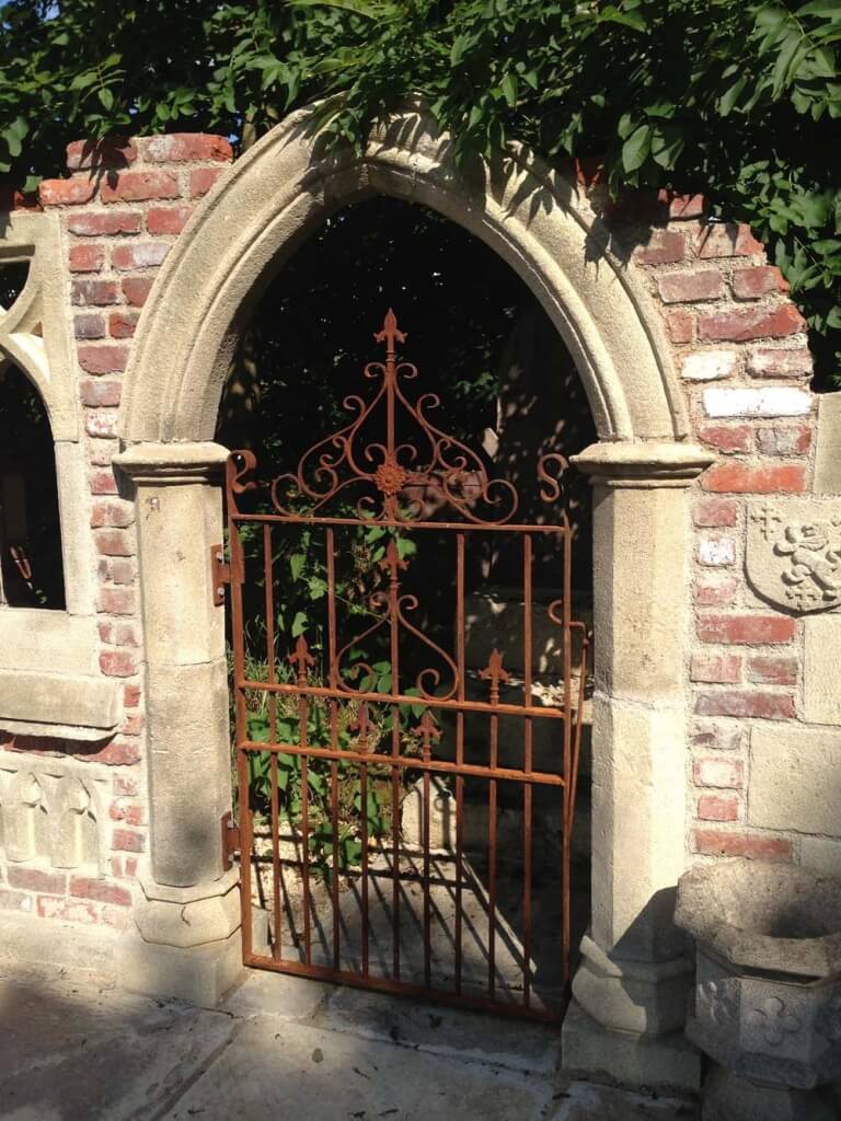Gothic Arch Wrought Iron Gate