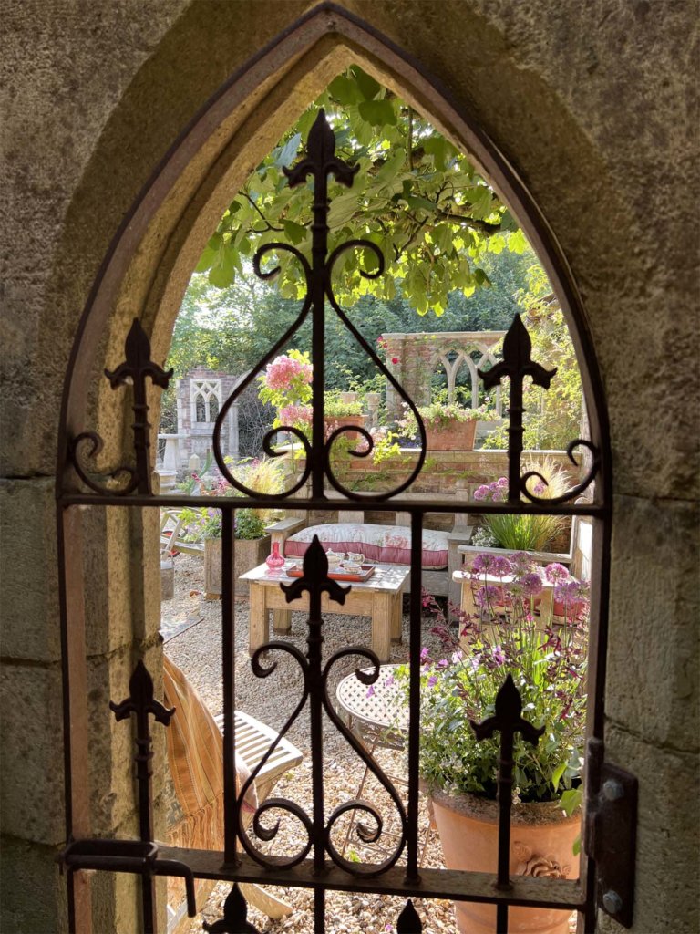 Secret Door with wrought iron gates