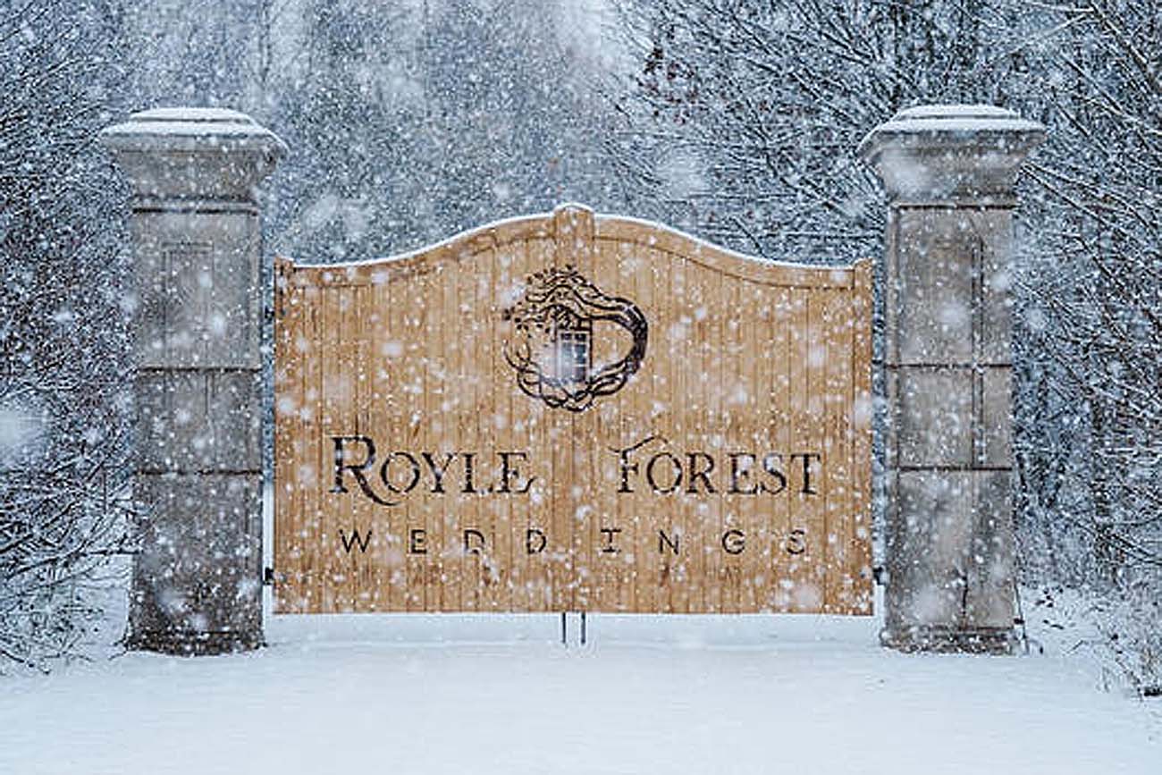 Royle Forest Weddings Snowy Gateway