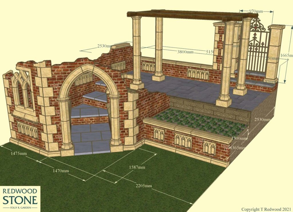 Redwood Stone Folly Projects Design Drawings