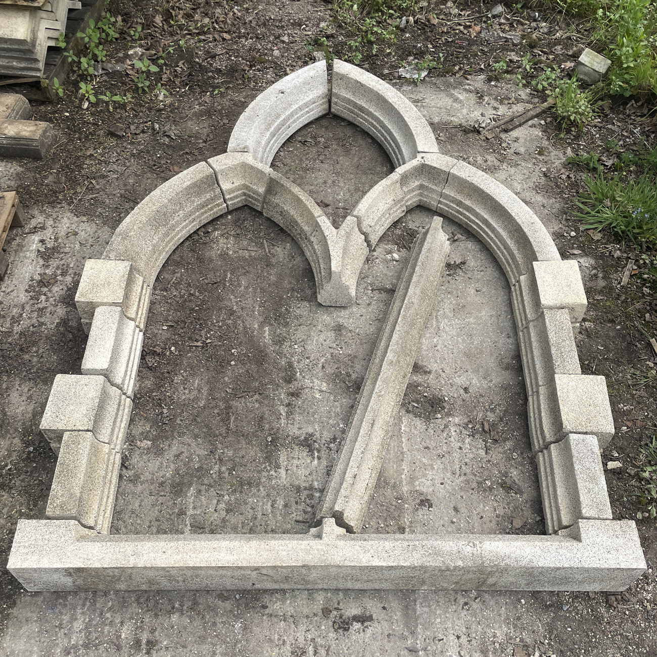 Gothic Triple Arch Window